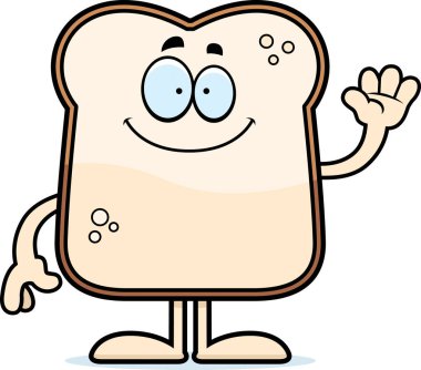 Çizgi film ekmek sallayarak