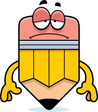 üzgün çizgi film kurşun kalem