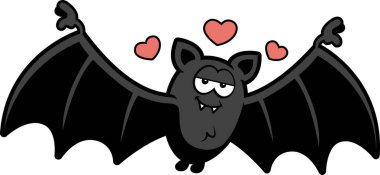 Aşk içinde karikatür kriket sopası