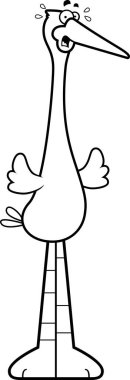 Korkmuş karikatür leylek