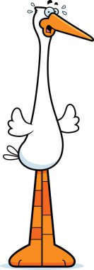 Korkmuş karikatür leylek