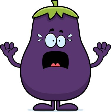 Korkmuş karikatür patlıcan