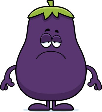 Üzgün çizgi film patlıcan