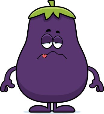 Hasta karikatür patlıcan