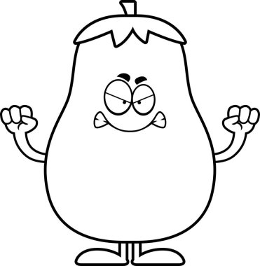 Kızgın çizgi film patlıcan