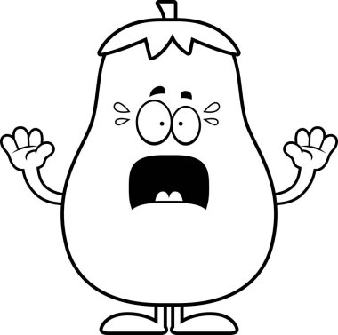 Korkmuş karikatür patlıcan