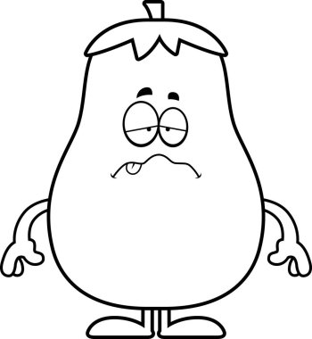 Hasta karikatür patlıcan