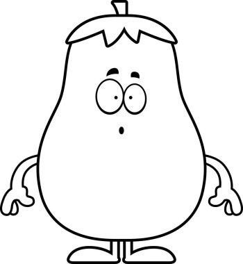 Sürpriz karikatür patlıcan