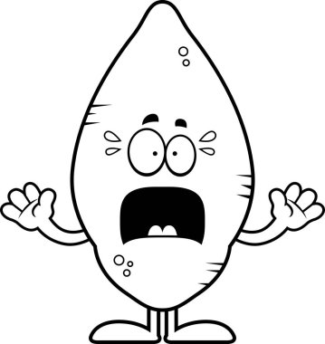 Korkmuş karikatür tatlı patates