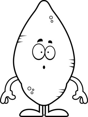 Sürpriz karikatür tatlı patates