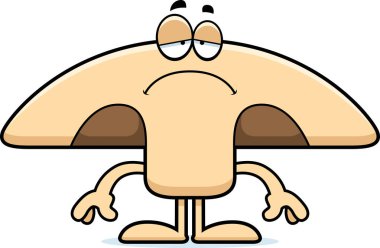 Üzgün çizgi film mantar