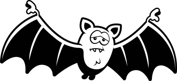 Morcego triste dos desenhos animados —  Vetores de Stock