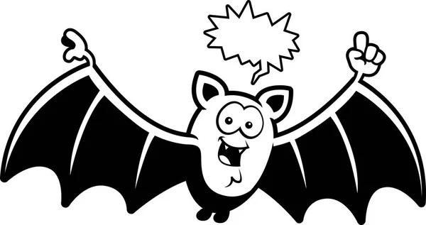 Cartoon Bat praten — Stockvector