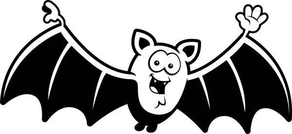 Morcego dos desenhos animados acenando —  Vetores de Stock