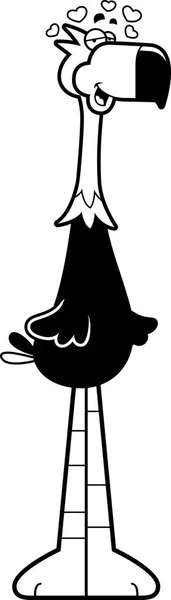 Zeichentrick-Terror-Vogel verliebt — Stockvektor