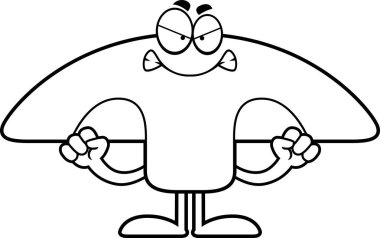 Kızgın çizgi film mantar