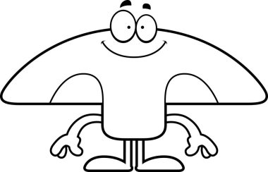 mutlu karikatür mantar
