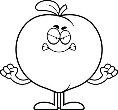 Kızgın çizgi film şeftali