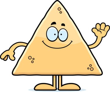 Karikatür Tortilla fiş sallayarak