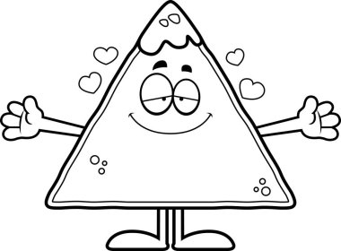 Çizgi film cips ve Salsa kucaklama