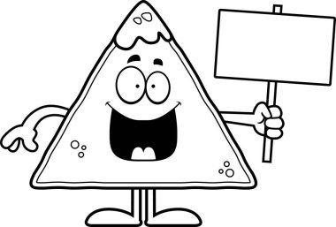 Çizgi film cips ve Salsa işareti