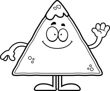 Çizgi film cips ve Salsa sallayarak