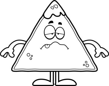 Hasta karikatür cips ve Salsa