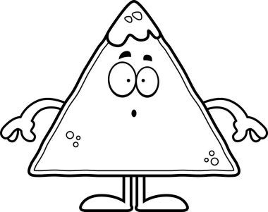 Sürpriz karikatür cips ve Salsa