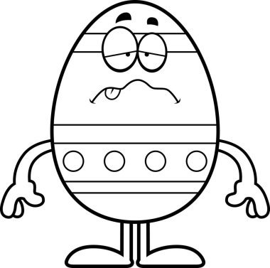 Hasta karikatür Paskalya yortusu yumurta