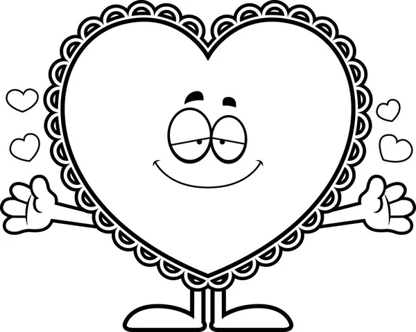 Cartoon Valentine knuffel — Stockvector