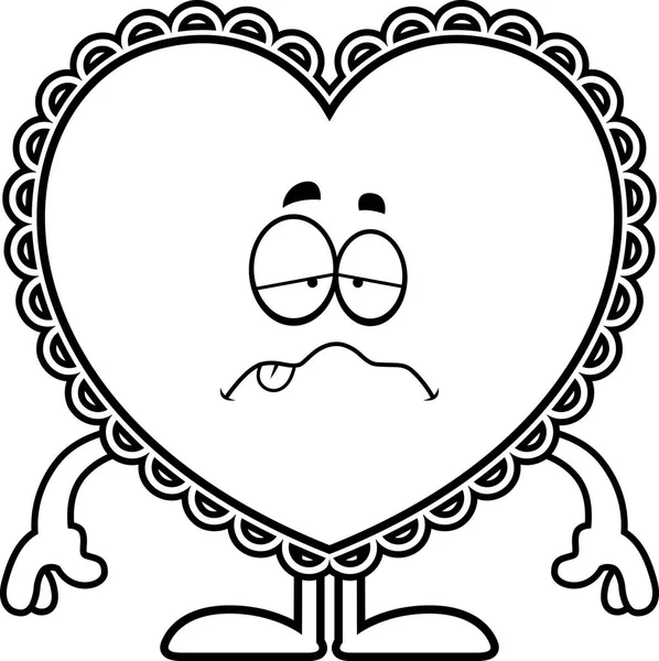 Enfermo de dibujos animados San Valentín — Vector de stock