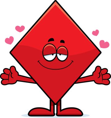 Çizgi film elmas kucaklama