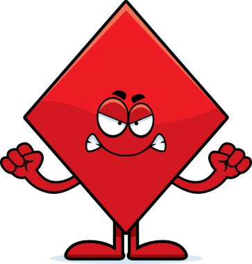 Kızgın çizgi film elmas