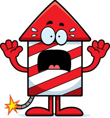 Korkmuş karikatür havai fişek