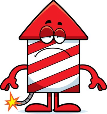 Üzgün çizgi film havai fişek