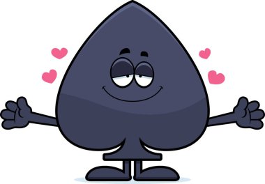 Çizgi film Spade kucaklama