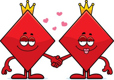 Çizgi film Kral ve Kraliçe elmas