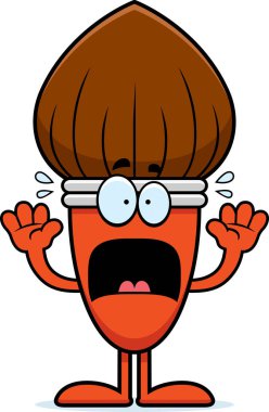 Korkmuş karikatür boya fırçası