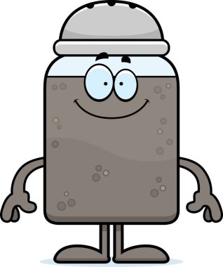 Mutlu karikatür biber