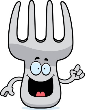 Çizgi film çatal fikir