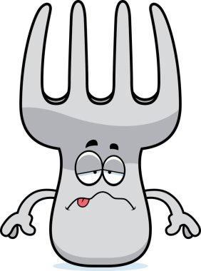 Hasta karikatür çatal