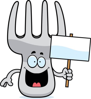 Çizgi film çatal işareti