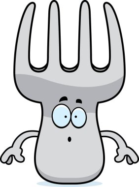 Sürpriz karikatür çatal