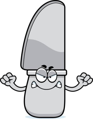 Kızgın çizgi film bıçak