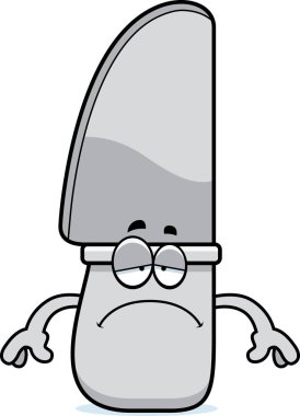 Üzgün çizgi film bıçak