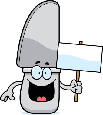 Çizgi film bıçak işareti