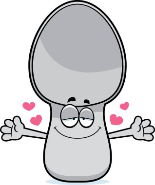 Çizgi film kaşık kucaklama