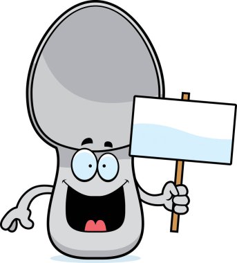 Çizgi film kaşık işareti