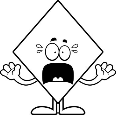 Korkmuş karikatür elmas