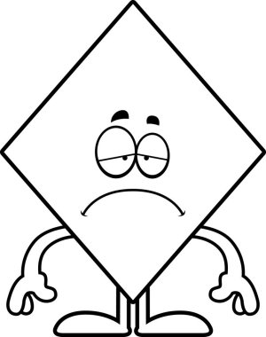 Üzgün çizgi film elmas